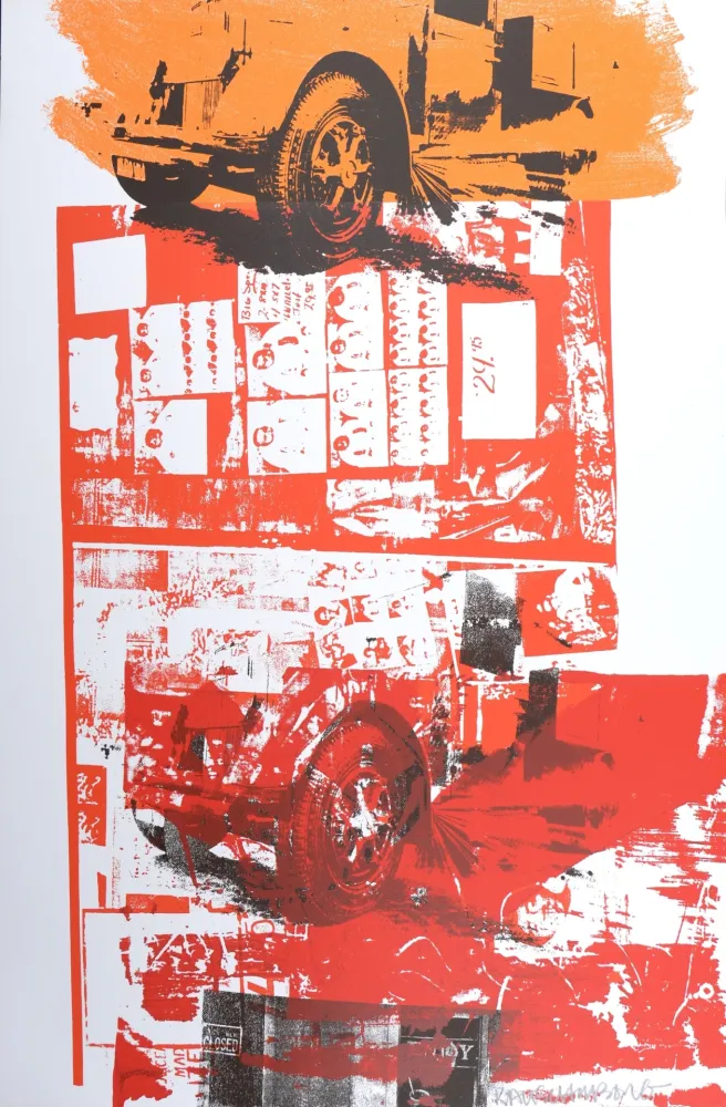 Screenprint Rauschenberg - Read-Bleed