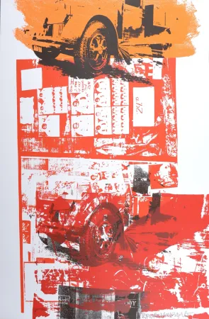 Screenprint Rauschenberg - Read-Bleed