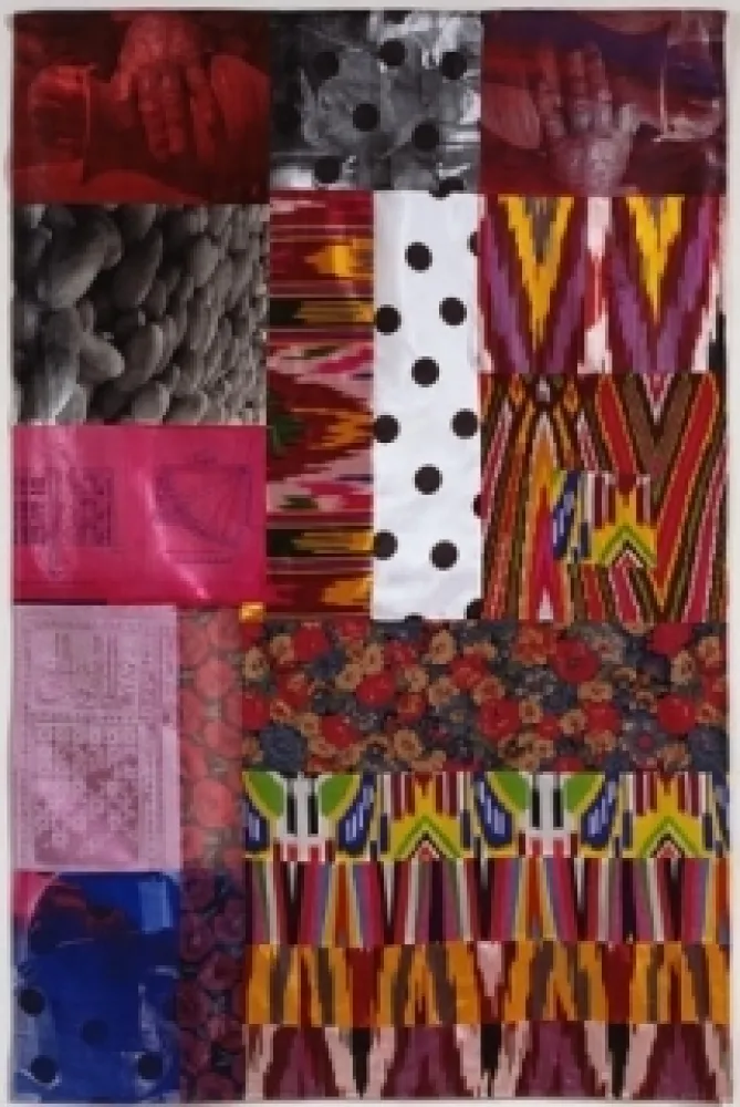 No Technical Rauschenberg - Samarkand Stitches IV ,  1988