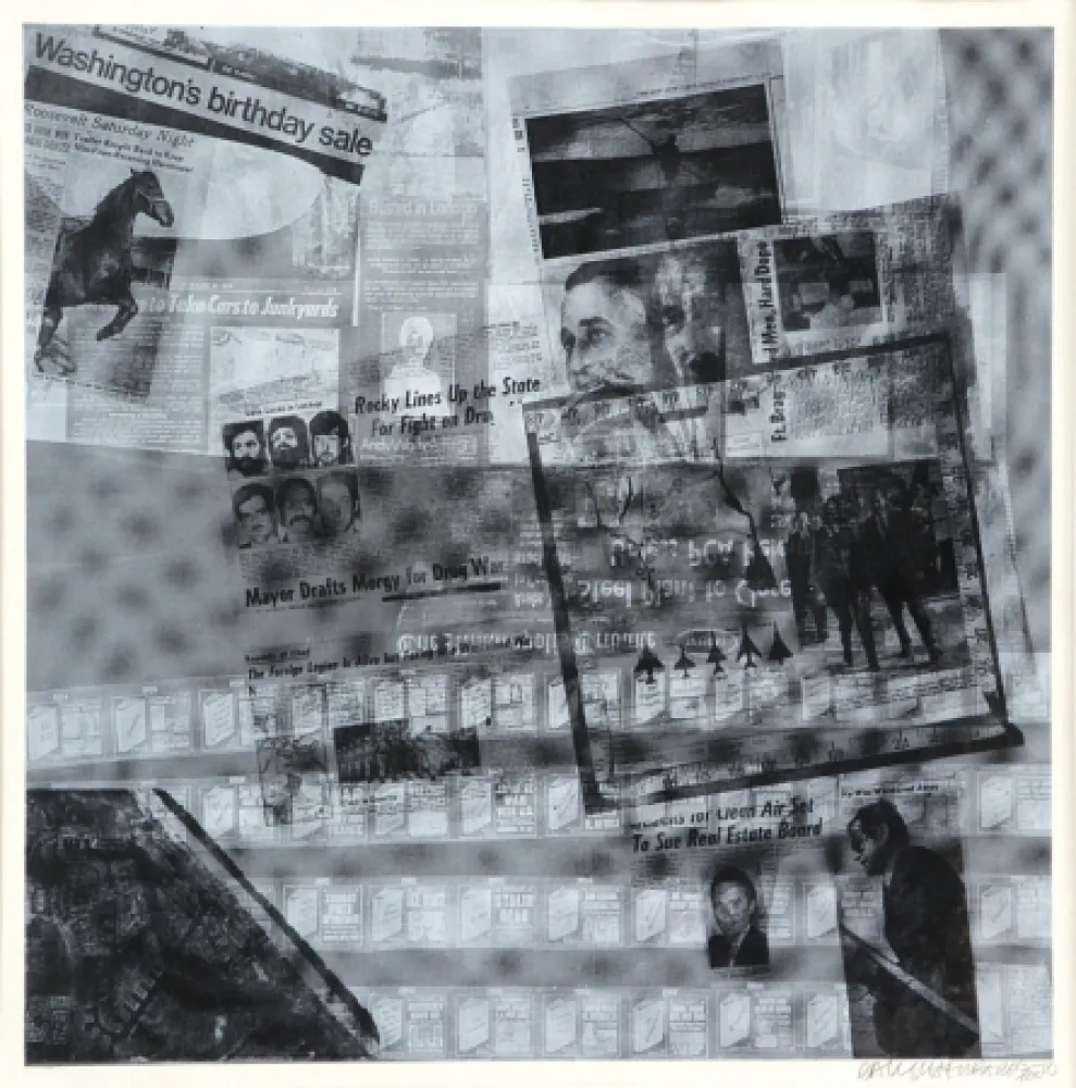 Screenprint Rauschenberg - Surface series