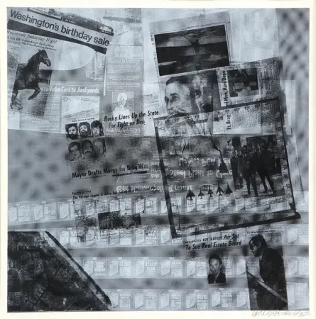 Screenprint Rauschenberg - Surface series