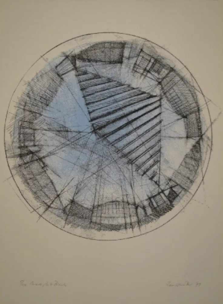 Lithograph Raussmüller - Paradeplatz Zürich