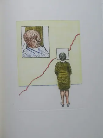 Etching Raveel - Verbeelding en werklijkheid...2003 