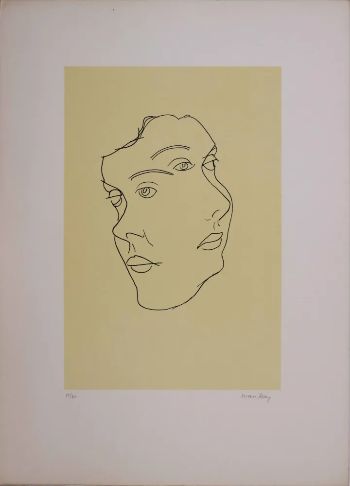 Lithograph Ray - Les six masques voyants