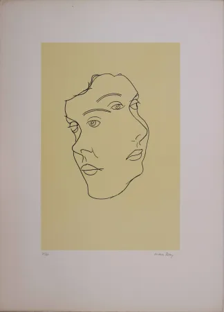 Lithograph Ray - Les six masques voyants