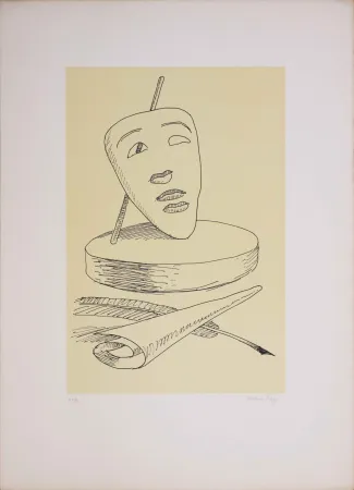 Lithograph Ray - Les six masques voyants