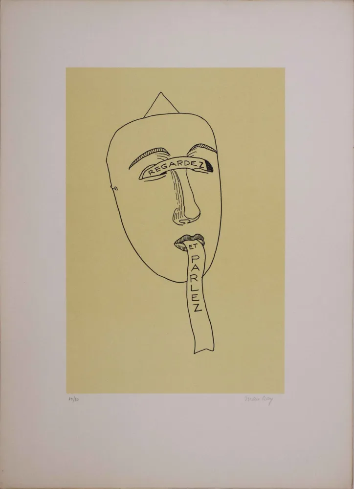 Lithograph Ray - Les six masques voyants