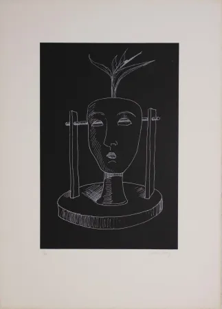 Lithograph Ray - Les six masques voyants