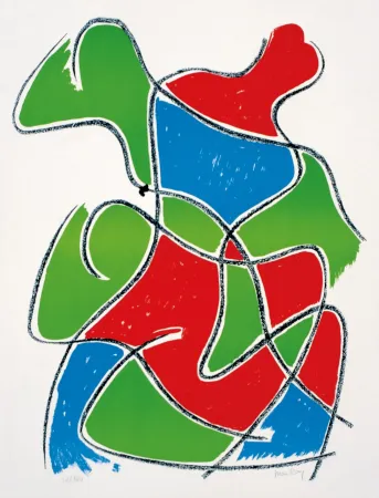 Lithograph Ray - Man Ray (1890–1976) - Tre figure - Color lithograph on paper - 1968