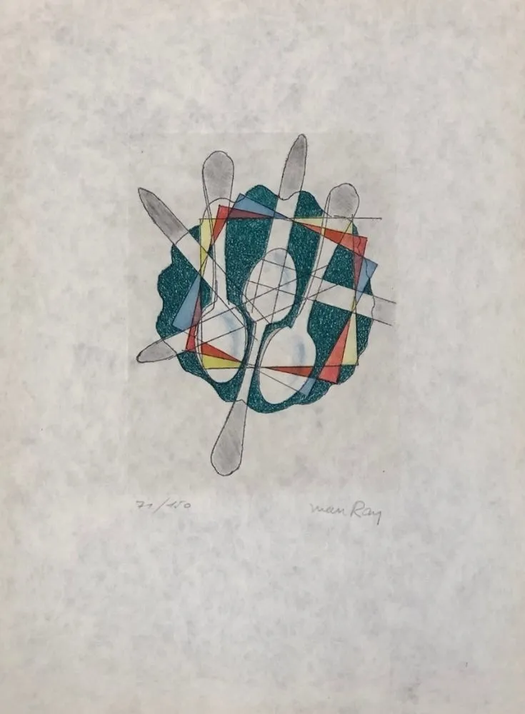 Etching And Aquatint Ray - Seria Electro Magie II