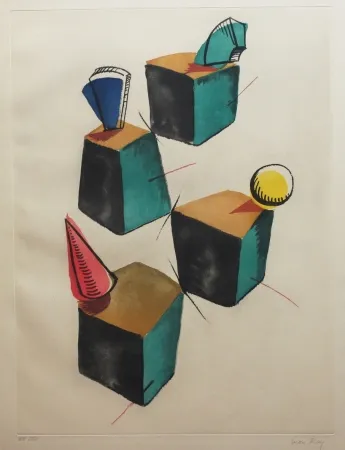 Etching And Aquatint Ray - Transfiguration d'un cactus