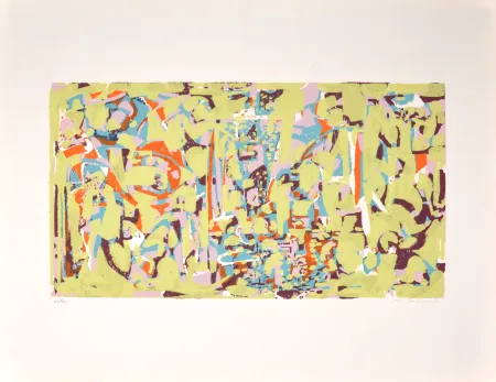 Screenprint Raymond - Composition, 1954 - Hand-signed