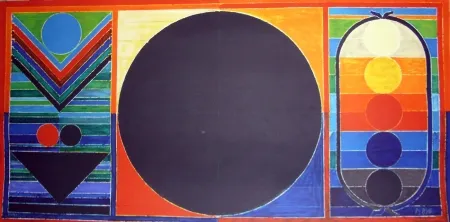 Lithograph Raza - Composition 3