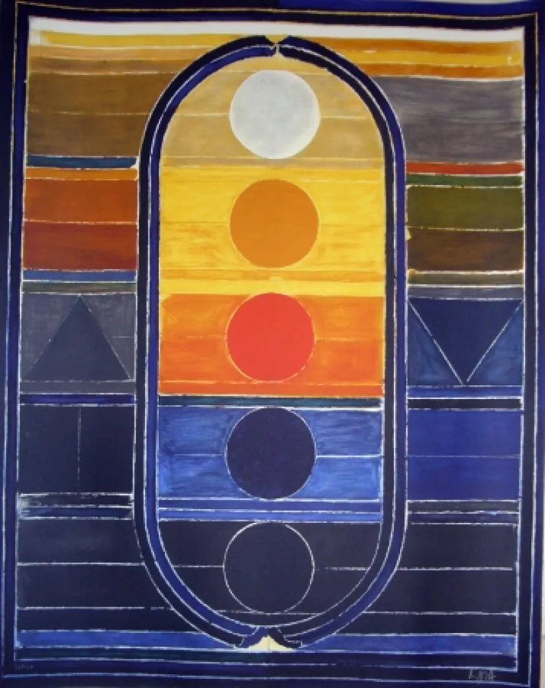 Lithograph Raza - Composition 4