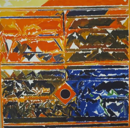 Lithograph Raza - Sans titre IV