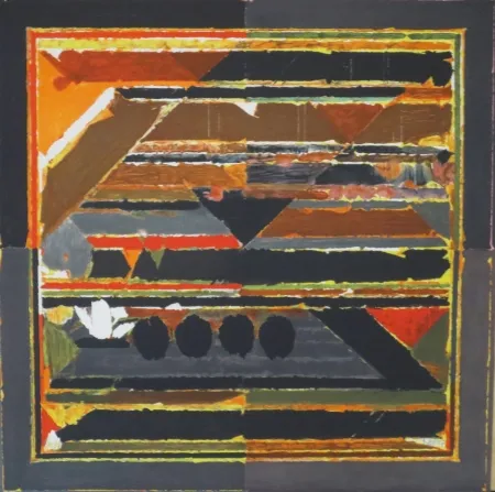 Lithograph Raza - Sans titre VII