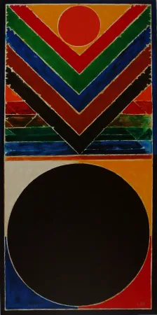 Lithograph Raza - Tree and Bindu