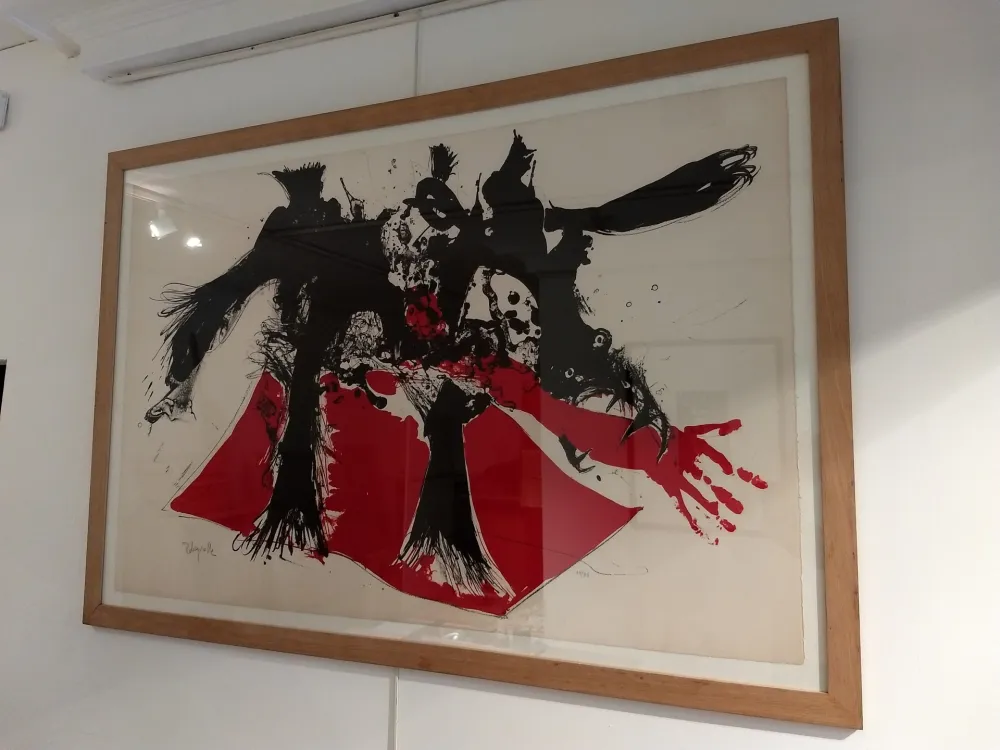 Lithograph Rebeyrolle - Monstre