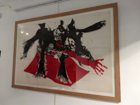 Lithograph Rebeyrolle - Monstre