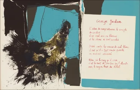 Lithograph Rebeyrolle - Placard Dupin