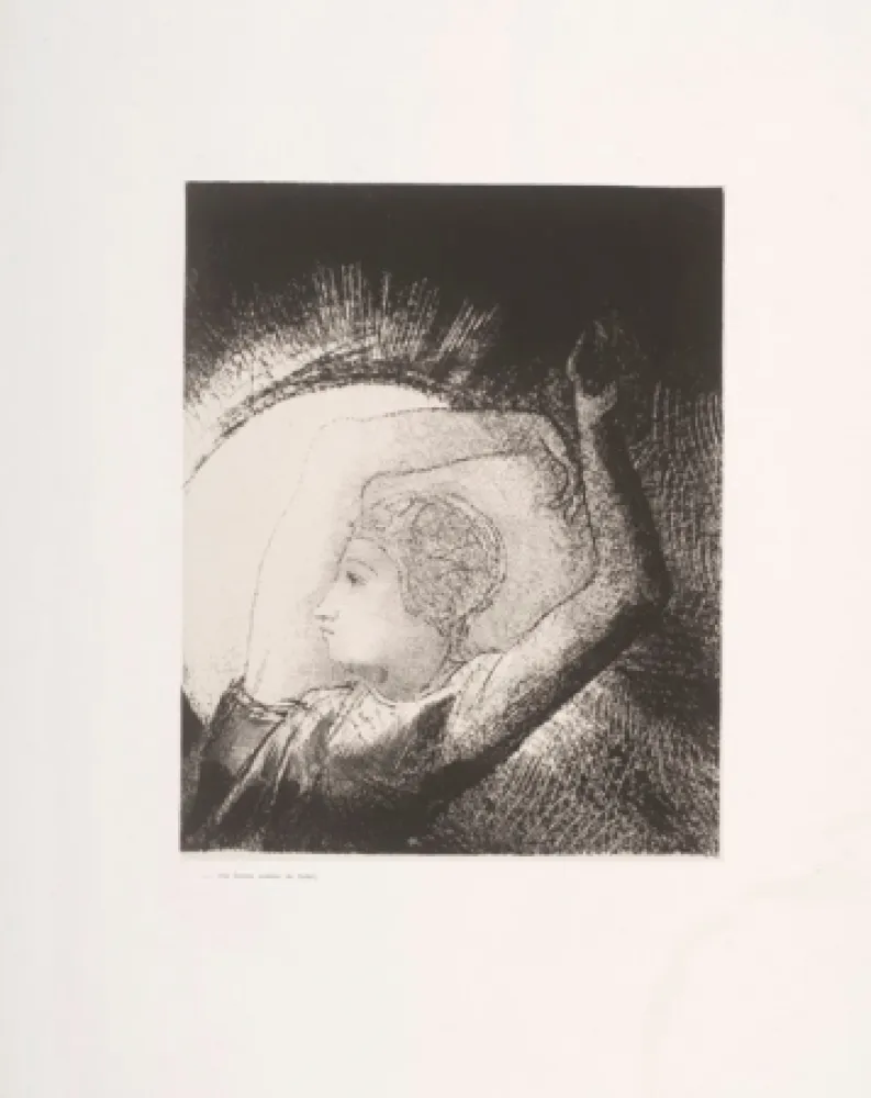Lithograph Redon - Apocalypse de Saint-Jean