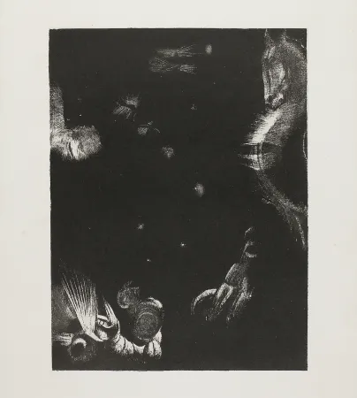 Lithograph Redon - Des peuples divers habitent les pays de l'océan