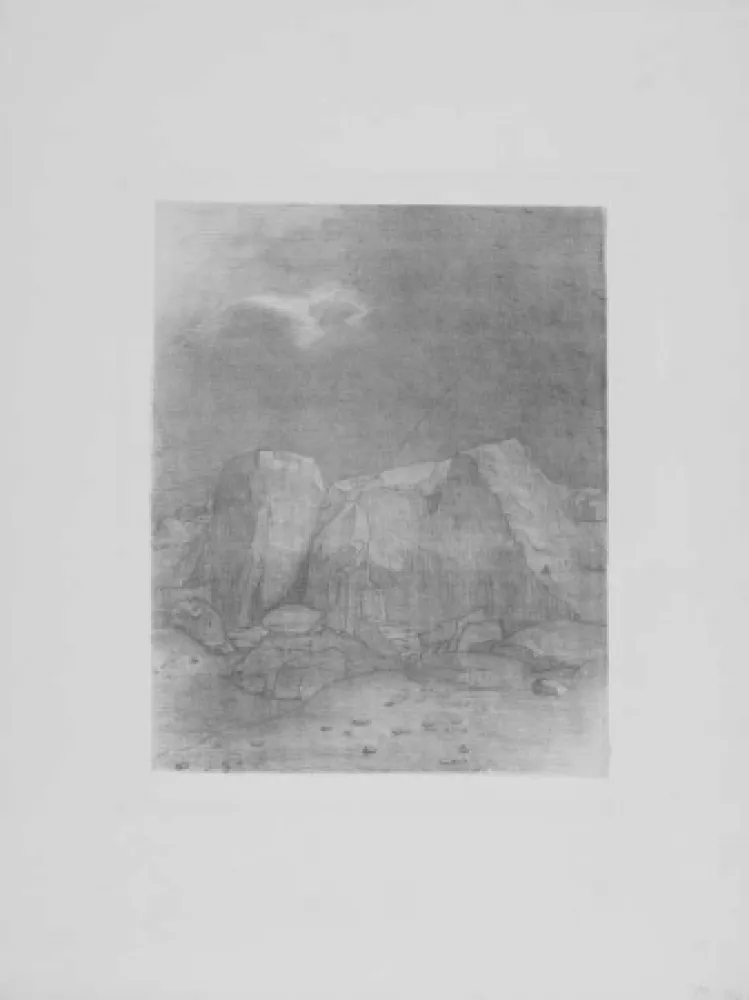 Lithograph Redon - Et il distingue....