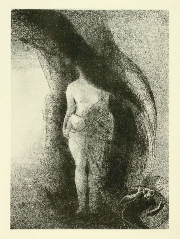 Lithograph Redon - Je suis toujours la grande Isis! (from: La Tentation de Saint-Antoine)