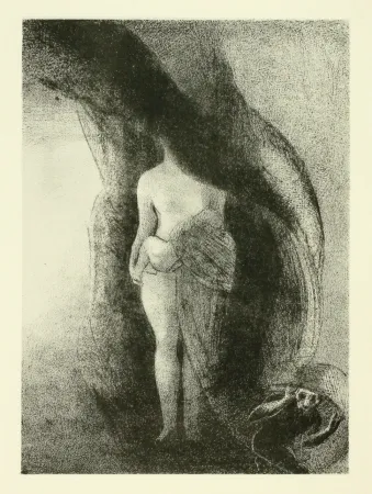 Lithograph Redon - Je suis toujours la grande Isis! (from: La Tentation de Saint-Antoine)