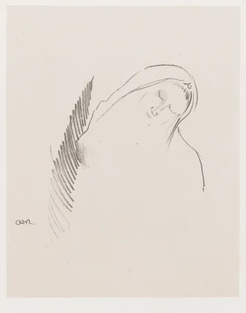 Lithograph Redon - Le Sommeil (The Sleep)