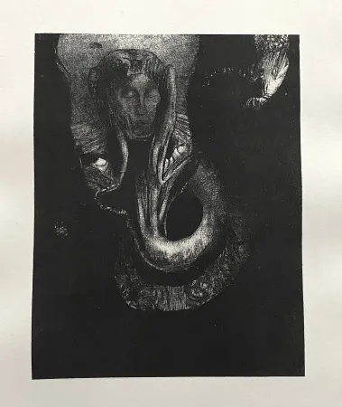 Lithograph Redon - Oannès : moi, la première conscience du chaos...