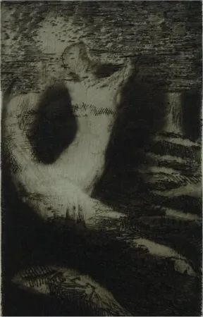 Aquatint Redon - Passage 'une Ame