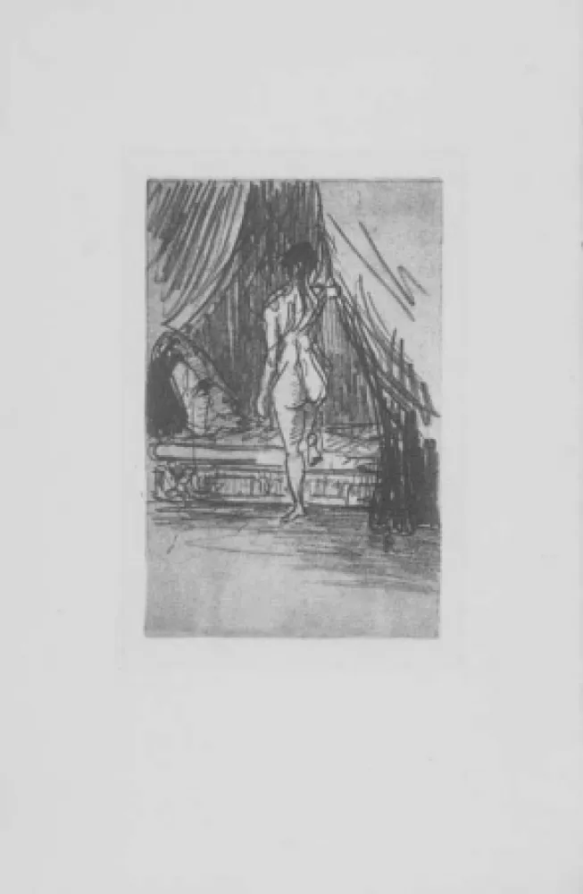 Etching Redon - Volupté, fantome elastique