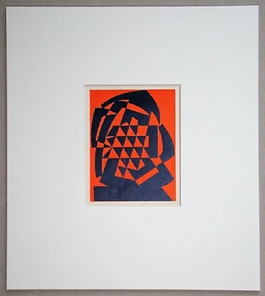 Woodcut Reggiani - Composizione non figurativo