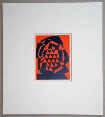 Woodcut Reggiani - Composizione non figurativo