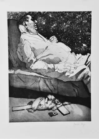 Etching And Aquatint Rego - Les Planches Courbes