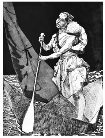 Etching And Aquatint Rego - Les Planches courbes