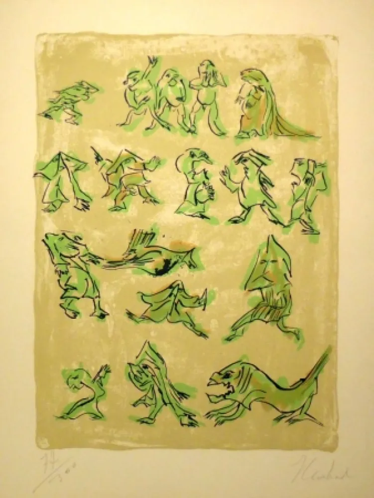 Lithograph Reinhoud - 17 Pour