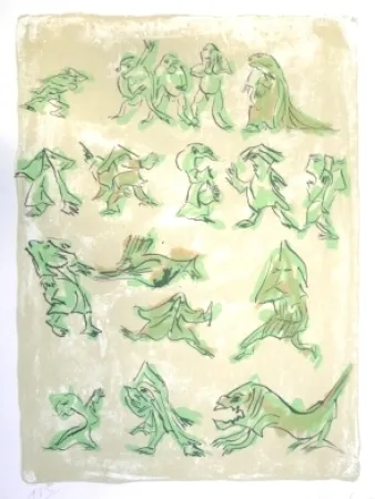 Lithograph Reinhoud - 17 pour