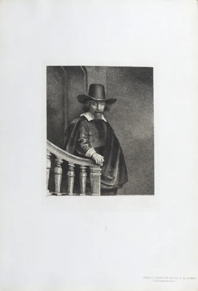 Rotogravure Rembrandt - Ephraim Bonus dit Le Juif à la Rampe