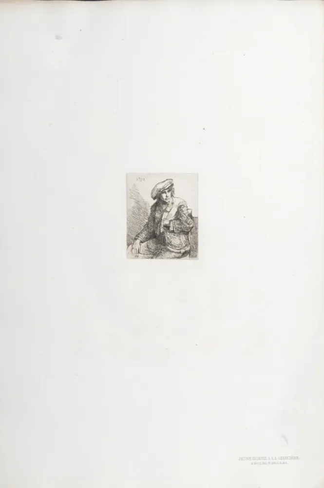 Rotogravure Rembrandt - Jeune Homme à la Gibecière