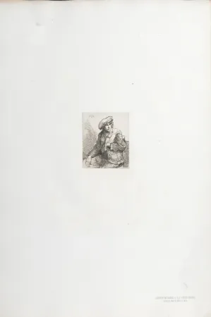 Rotogravure Rembrandt - Jeune Homme à la Gibecière