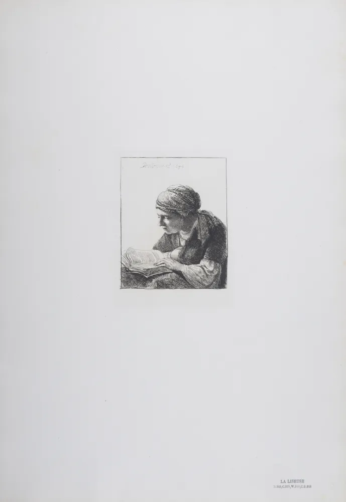 Rotogravure Rembrandt - La Liseuse