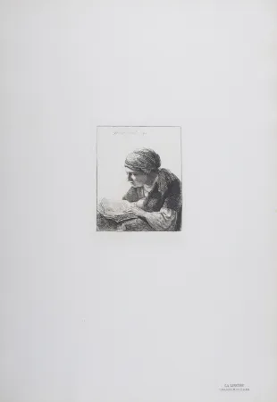 Rotogravure Rembrandt - La Liseuse