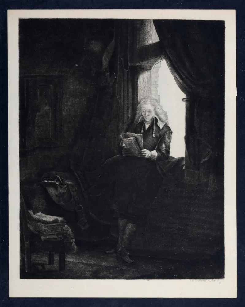 Rotogravure Rembrandt - Le Bourgmestre Six