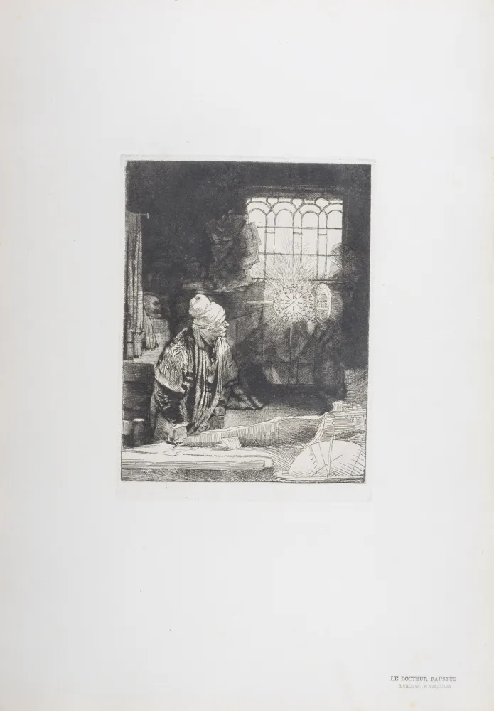 Rotogravure Rembrandt - Le Docteur Faustus