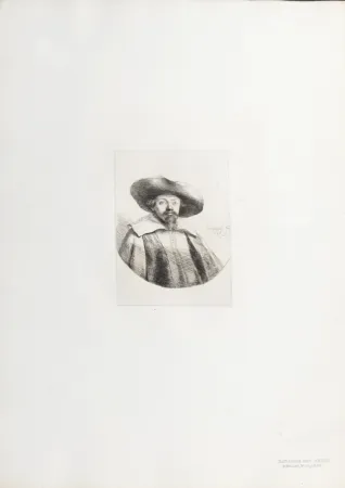 Rotogravure Rembrandt - Manasseh Ben Israel