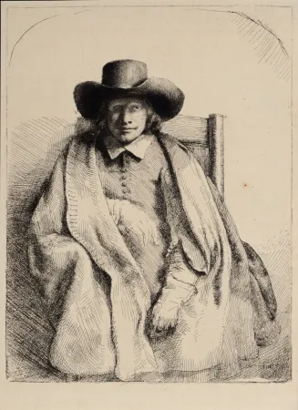 Rotogravure Rembrandt - Portrait de Clément de Jonghe