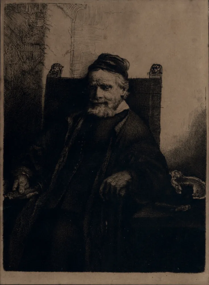 Rotogravure Rembrandt - Portrait de Jean Lutma