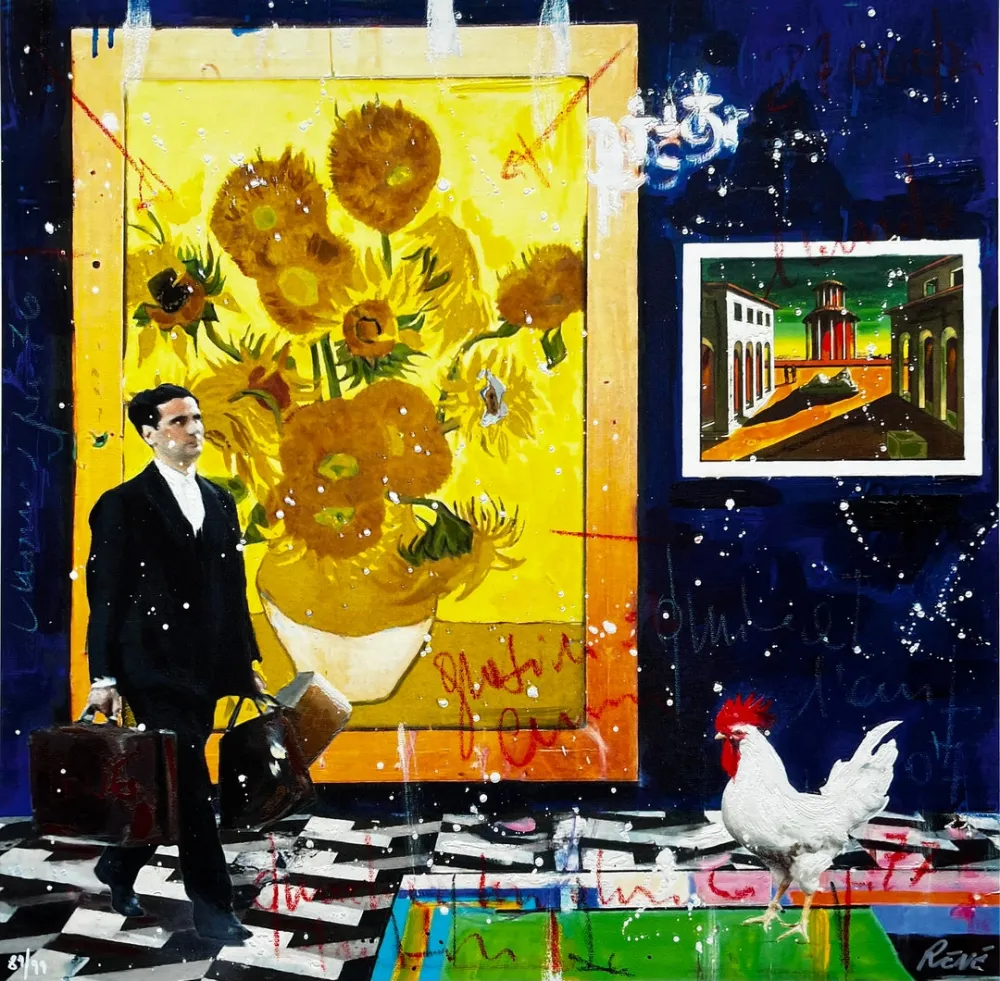 Screenprint Renè - Just like the sunflower